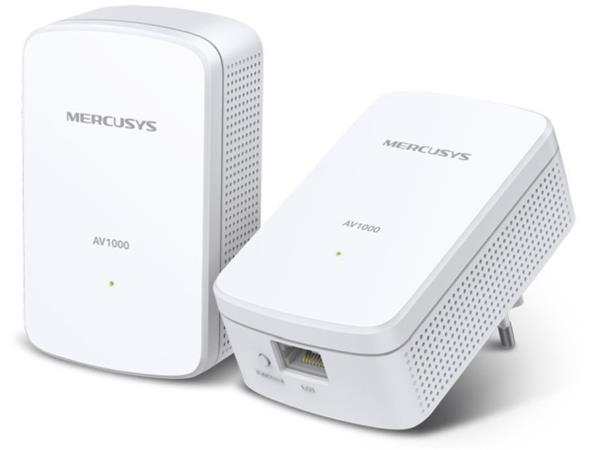 MERCUSYS MP500 KIT - AV1000 Gigabit Powerline Starter Kit, 1xGLAN