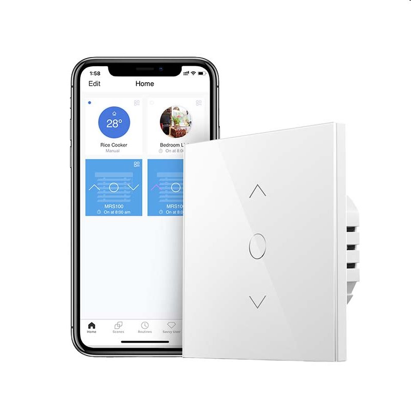 Meross Smart Wi-Fi časovač roliet Neutral Wire Required MRS100HK(EU)