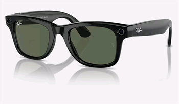 Meta Ray-Ban Wayfarer, AI brýle, Shiny Black, G15 Green RW4006 601/7150