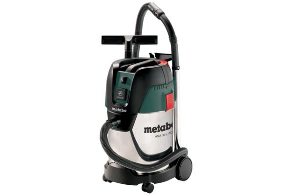 Metabo ASA 30 L PC Inox 1250-Wattový Vysávač s manuálnym čistením filtra a zapínacou automatikou 602015000