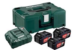 Metabo Basic-Set 3 x 4.0 Ah akumulátory s nabíjačkou + MetaLoc kufrík 685063000