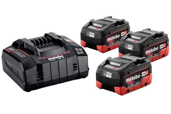 Metabo Basic-Set 3 x LiHD 5.5 Ah 685074000