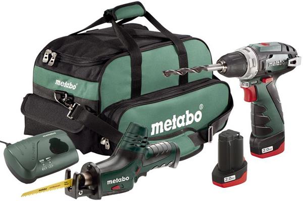 Metabo Combo Set 2,4 10,8 V -, Aku skrutkovač + Aku chvostová píla + taška 685056000