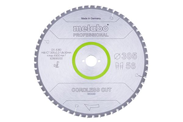 Metabo CordlessCutProf 305x30 56 WZ 5°neg 628695000