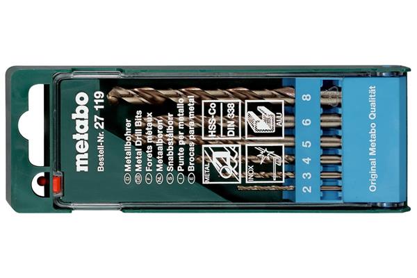 Metabo HSS-CO-Kazeta s vrtákmi 6-dielna 627119000