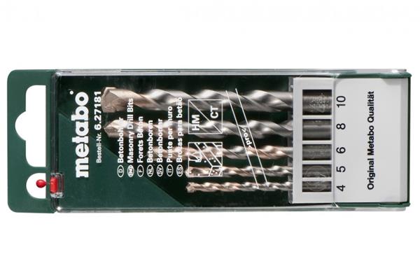Metabo Kazeta s vrtákmi do betónu pro, 5-dielna 627181000