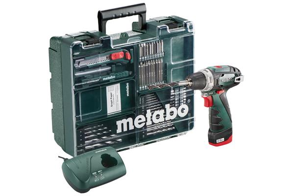 Metabo PowerMaxx BS Set Mobilná dielňa, 10,8-Voltová Akumulátorová vŕtačka so skrutkovačom 600079880