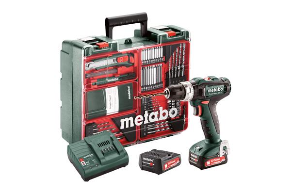 Metabo PowerMaxx SB 12 Set Akumulátorová príklepová vŕtačka 12V 2x2Ah Li-Ion; Nabíjačka, Kufor z umelej hmoty, 601076870