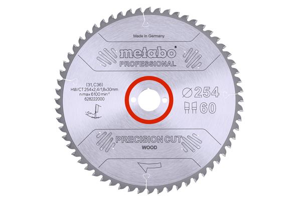 Metabo PrecisionCutProf 254x30, 60 WZ 5°neg 628222000