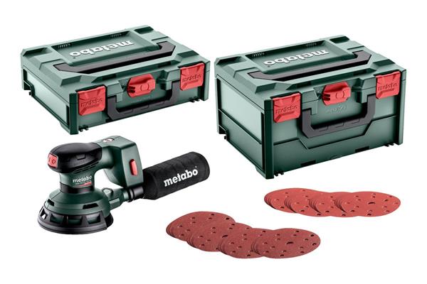 Metabo Set SXA 18 LTX 125 BL AKUMULÁTOROVÁ EXCENTRICKÁ BRÚSKA18V; METABOX 215; SO 100 BRÚSNYMI KOTÚČMI SO SUCH 691200000