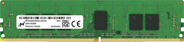 Micron 16GB DDR4 3200MHz 1Rx8 CL22 RDIMM ECC MTA9ASF2G72PZ-3G2R