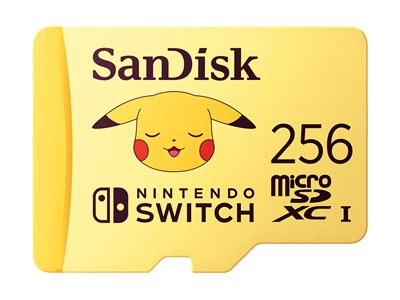 MicroSD Nintendo Pokemon Pikachu 256GB SDSQXAO-256G-GN6ZK