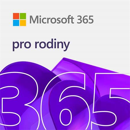 Microsoft 365 pro rodiny Slovak - předplatné na 1 rok - krabice EP2-32390