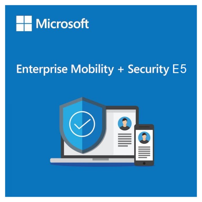 Microsoft CSP Enterprise Mobility + Security E5 předplatné 1 rok, vyúčtování ročně AAA-28596