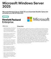 Microsoft Windows Server 2025 10-core Essentials Reseller Option Kit en/cs/pl/ru/sv SW P77103-021
