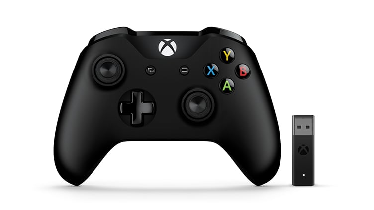 Microsoft Xbox Controller + Wireless Adapter for Windows 10 - Gamepad - bezdrátový - Bluetooth - pr 4N7-00002