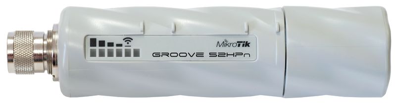 MIKROTIK GrooveA 52HPn + L4 (600MHz, 128 MB RAM, 1x LAN, 1x 2+5GHz 802.11a/b/g/n, N-male) outdoor RBGrooveA-52HPn