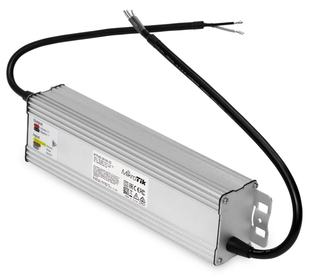 MikroTik MTP250-26V94-OD, Outdoor AC/DC power supply with 26V 250W output