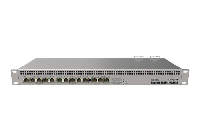 MIKROTIK RouterBOARD 1100AHx4 + L6(1,4GHz, 1GB RAM, 13x GbitLAN, SSD 60GB) rack RB1100AHx4