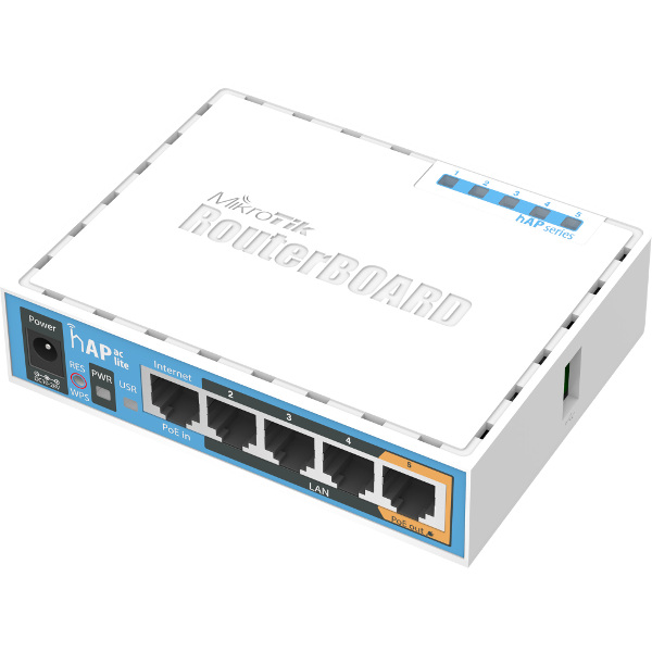 MikroTik RouterBOARD hAP ac lite RB952UI-5AC2ND - Bezdrátový access point - 100Mb LAN - Wi-Fi - Duá