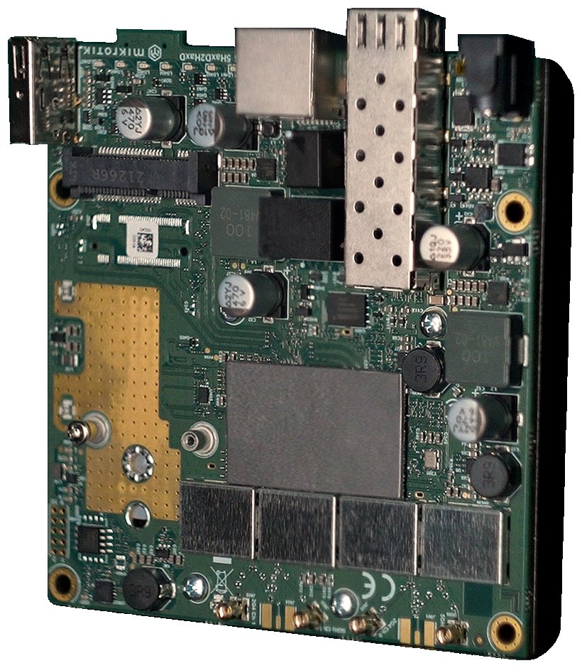 MikroTik RouterBOARD L23UGSR-5HaxD2HaxD, dual-band WiFi6, 4x MMCX, RouterOS L4