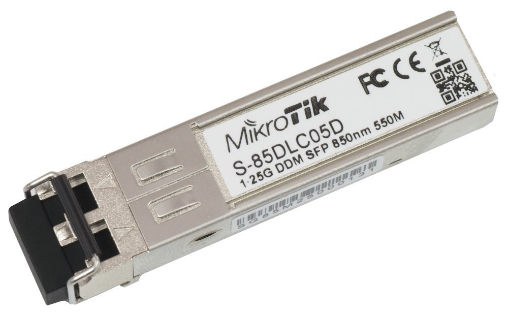 MikroTik S-85DLC05D - Transceiver modul SFP (mini-GBIC) - SFP (mini-GBIC) / multirežim LC - až 550