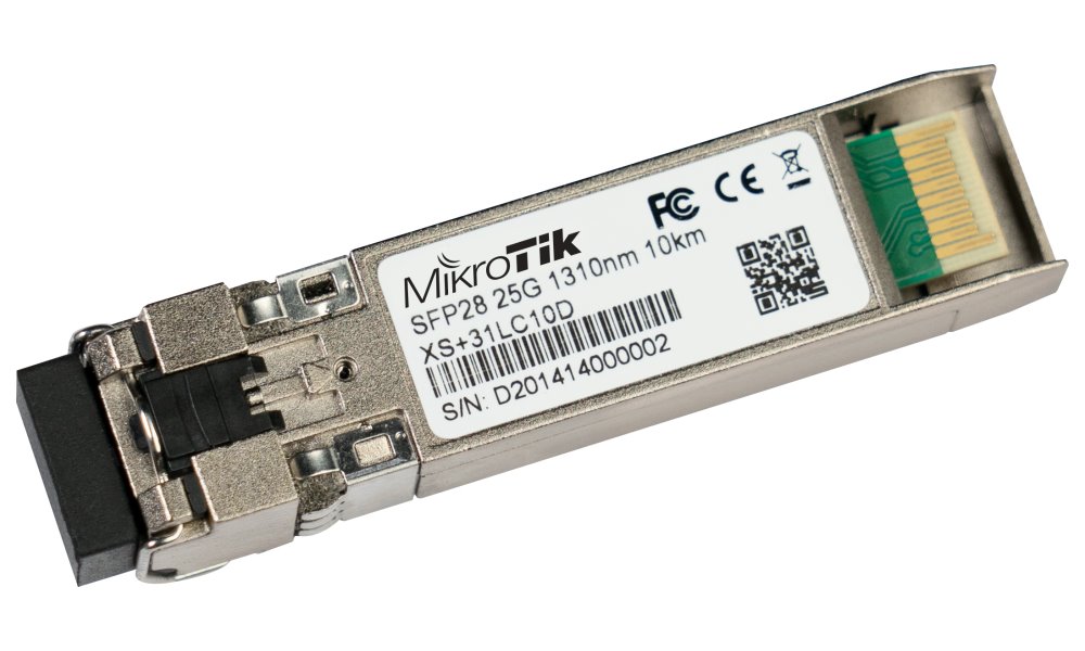 MikroTik SFP/SFP+/SFP28 optický modul XS+31LC10D, SM, 10km, 1/10/25G, 1310nm