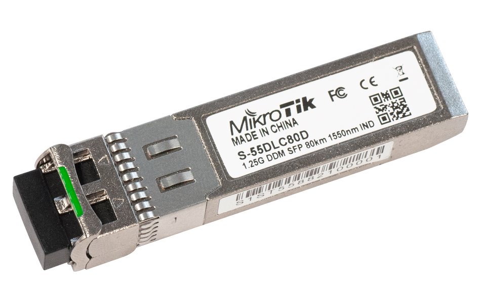 MikroTik SingleMode SFP modul 1.25Gbps 1550nm (80km) S-55DLC80D