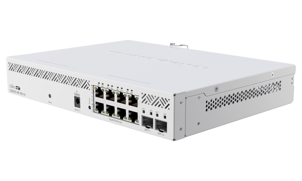 MIKROTIK Switch PoE powerhouse with 8x Gigabit PoE-out ports and 2x 10 Gigabit SFP+ ports CSS610-8P-2S+IN