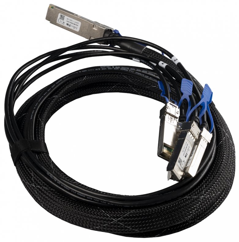 MikroTik XQ+BC0003-XS+ QSFP28 na 4xSFP28 rozbočovací kabel