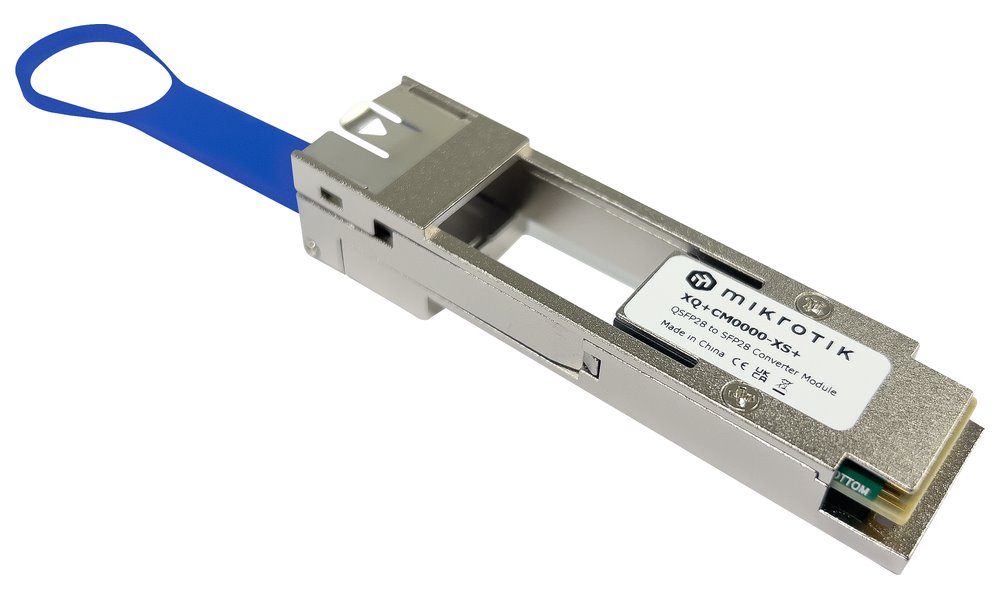 MikroTik XQ+CM0000-XS+,100G QSFP28 to 25G SFP28 adapter