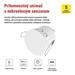 Mikrovlnný senzor prítomnosti IP20 24GHZ 2000W, biela 8592920157190