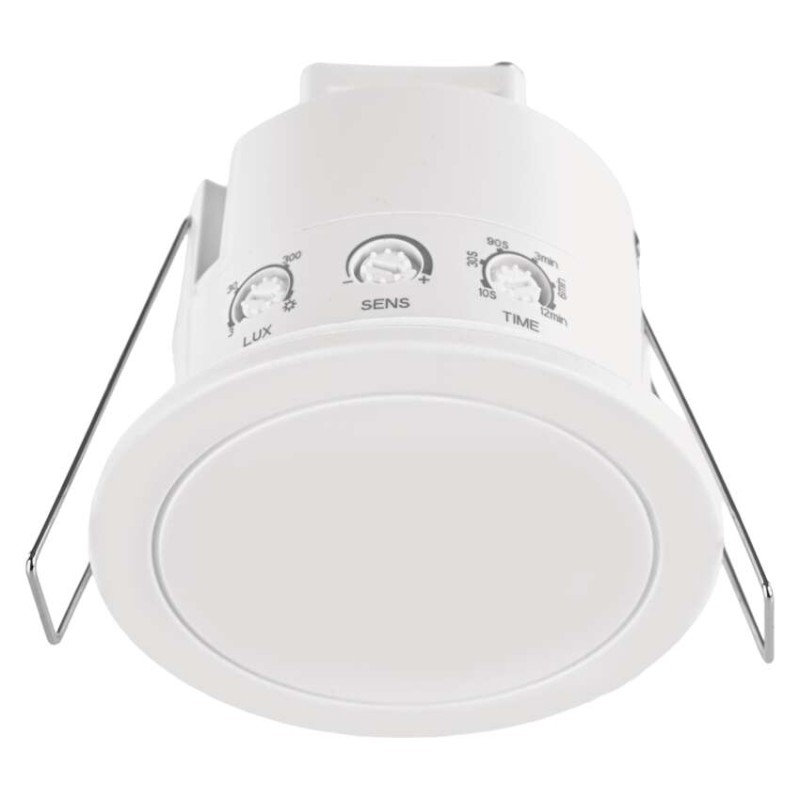 Mikrovlnný senzor prítomnosti IP20 24GHZ 2000W, biela 8592920157190