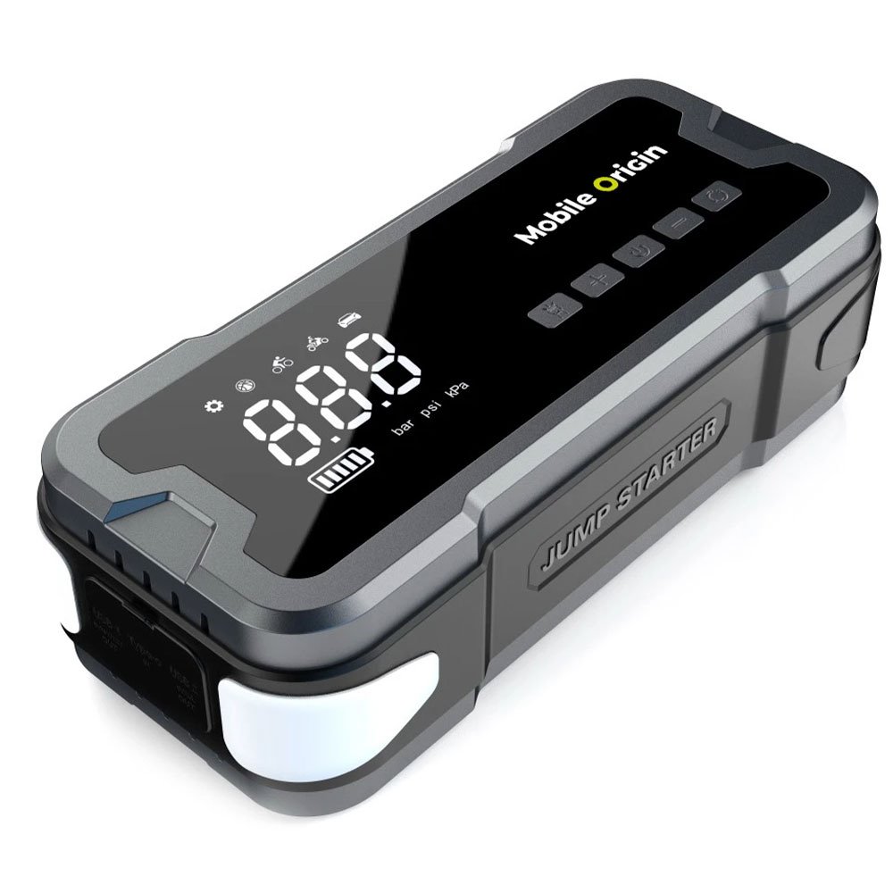 Mobile Origin Powerbank JumpStarter and Air Compressor CA01 - Black MO-JSC-CA1