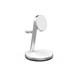 Mobile Origin Qi2 PowertStand 3-in-1 with GaN 35W adapter - White/Silver PWSTQ2-31-WHT