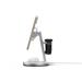 Mobile Origin Qi2 PowertStand 3-in-1 with GaN 35W adapter - White/Silver PWSTQ2-31-WHT