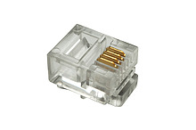Modulár.konektor6p4c RJ11na plochý kab.licna,100ks KRJ11