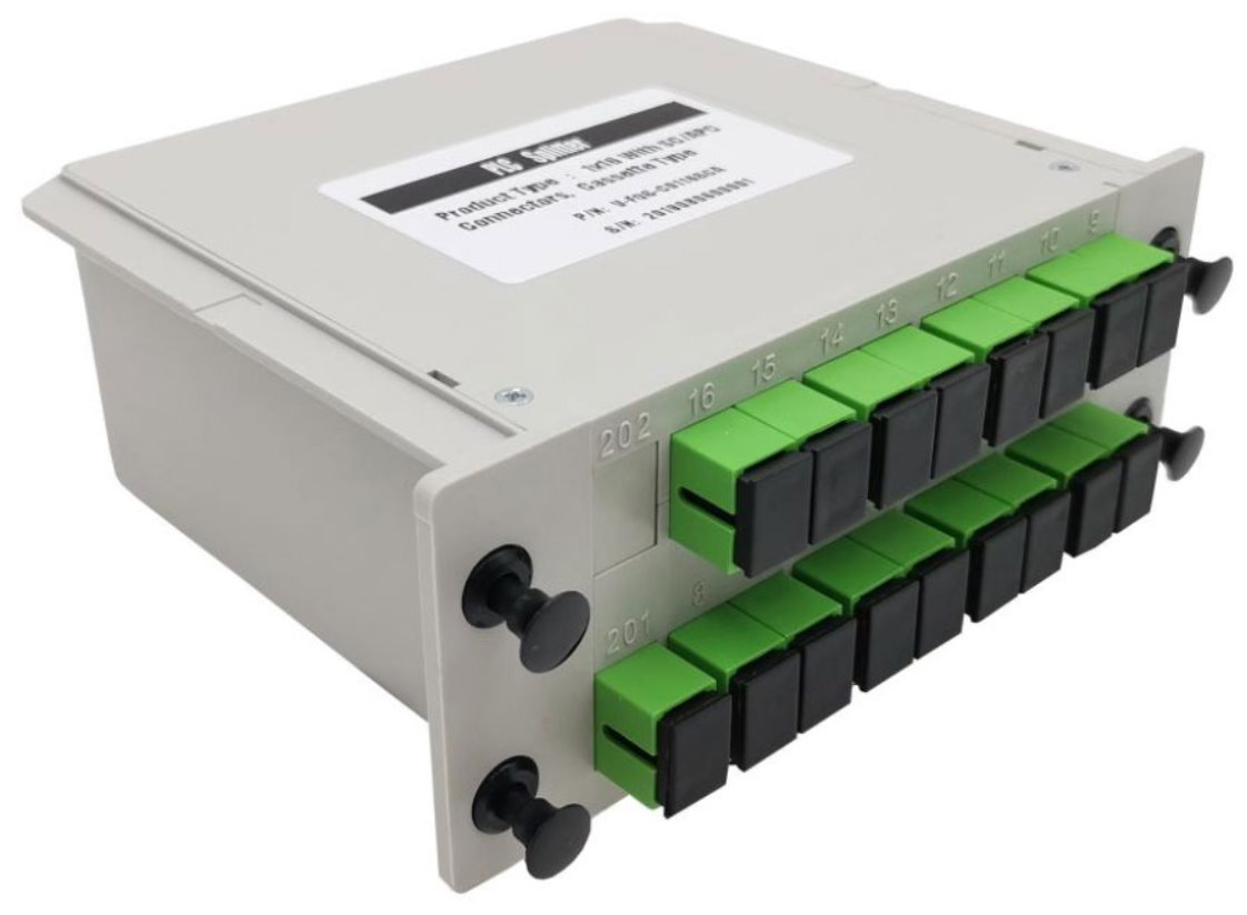 Modulový PLC splitter PLC-IM-1X16-SC-APC, G657A, 1:16