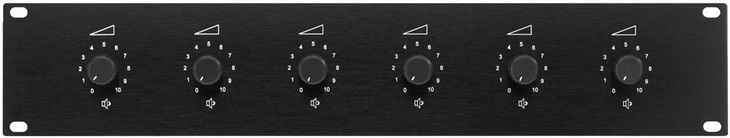 Monacor ATT-1950,6-way volume controls f 4007754179835