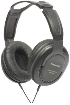 Monitorovacie sluchátka Panasonic RP-HT265E-K, čierne - SK distribúcia