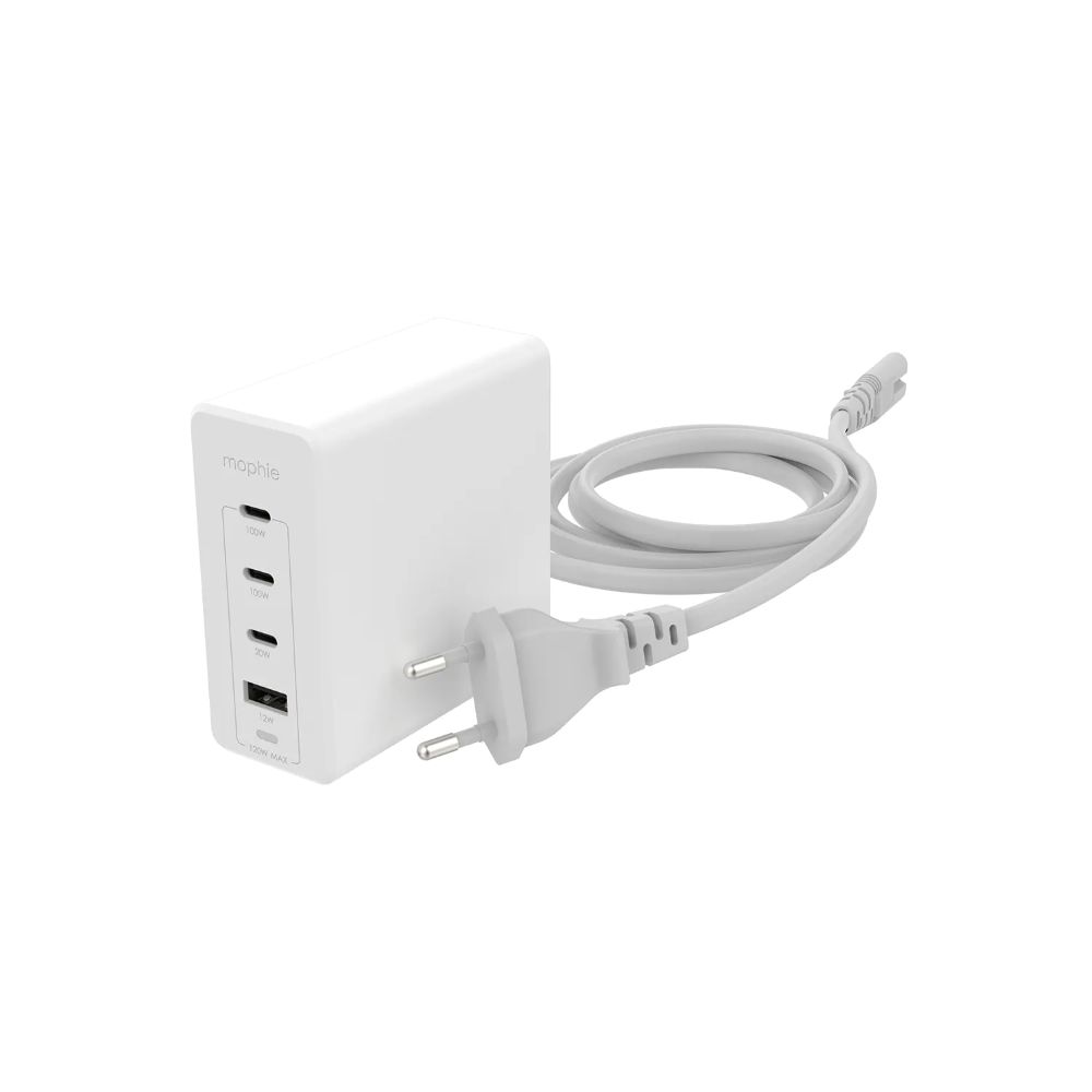 Mophie síť. adaptér GaN, USB-C/PD/HUB,120W - bílá 409909309