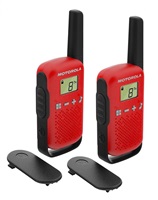 Motorola vysílačka TLKR T42 (2 ks, dosah až 4 km), červená B4P00811RDKMAW