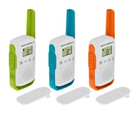 Motorola vysílačka TLKR T42 (3 ks, dosah až 4 km), Triple Pack B4P00811MDKMAW