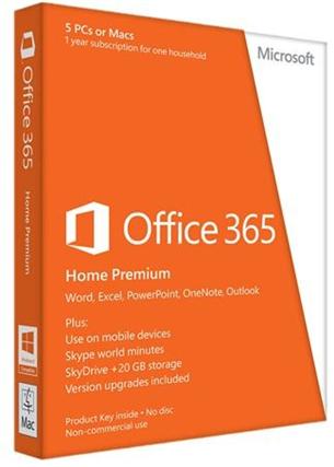MS Office 365 pre domácnosti 32-bit/x64 Slovak - 1 ročná licencia pre 5 zariadení 6GQ-00181