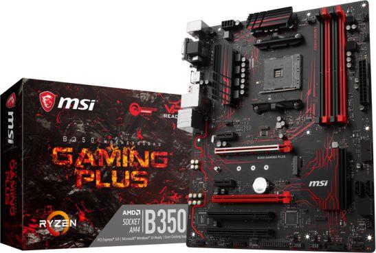 MSI B350 GAMING PLUS / AM4 / Ryzen / 4x DDR4 / ATX