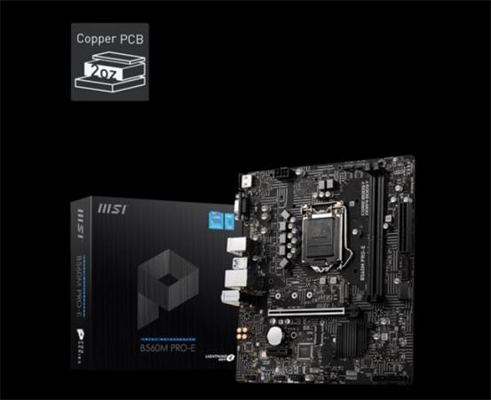 MSI B560M PRO-E / LGA 1200 / Intel B560 / 2x DDR4 DIMM / M.2 / VGA / HDMI / mATX