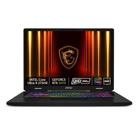 MSI Crosshair 17 HX AI D2XWGKG-039CZ/Core Ultra 9 275HX/32GB/2TB SSD/RTX 5070, 8GB/17"QHD+ IPS, 240Hz/Win 9S7-17T423-039