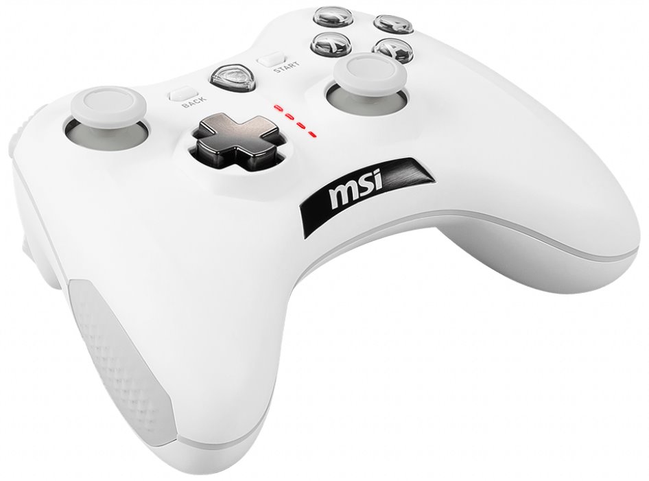 MSI gamepad FORCE GC30 V2 WHITE/ bezdrátový/ bílý/ OTG/ USB/ pro PC, PS3, Android S10-43G0040-EC4