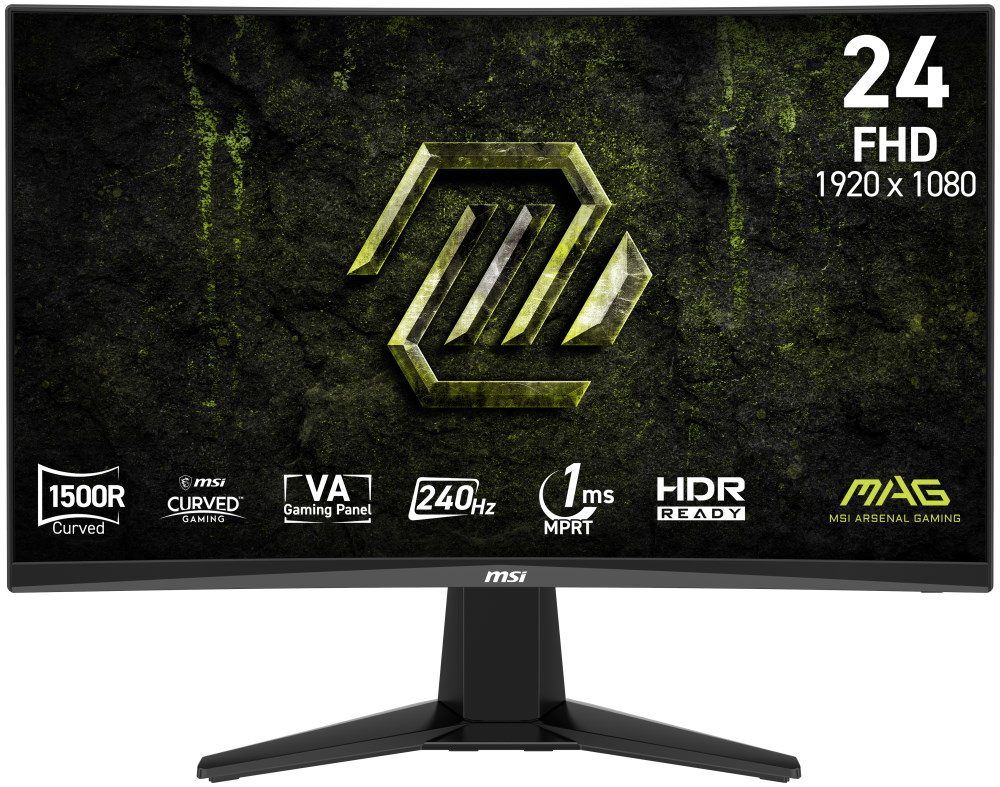 MSI Gaming MAG 245C X24/ 24"/ 1920x1080/ VA/ 1ms/ 240Hz/ 300cd/m2/ 1000:1/ HDMI/ DP/ VESA/ černý