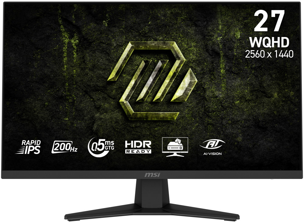 MSI Gaming MAG 274QF E20/ 27"/ 2560x1440/ IPS/ 0,5ms/ 200Hz/ 300cd/m2/ 1200:1/ HDMI/ DP/ VESA/ černý